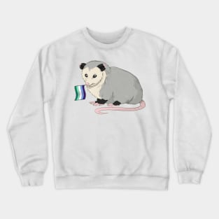 Gay Man Pride Opossum Crewneck Sweatshirt